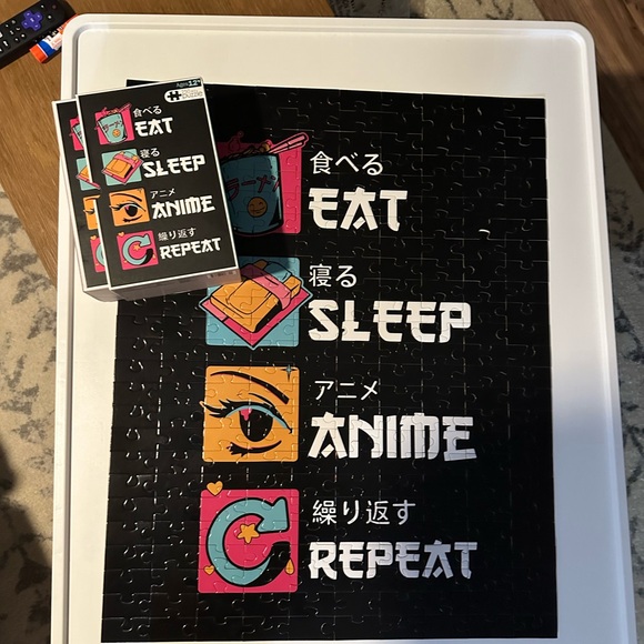Anime Eat Sleep Repeat Puzzle - Picture 4 of 9